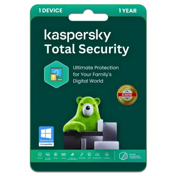 Kaspersky Total Security 1 Device for 1 Year Protection