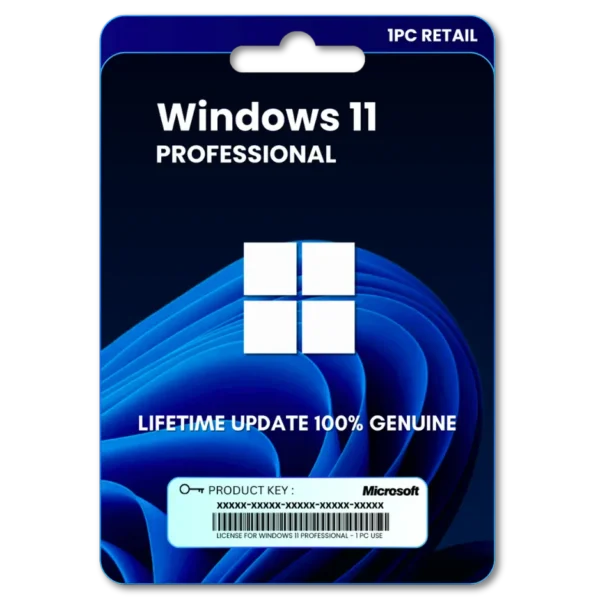 Windows 11 Pro Original License (Retail Online) Key