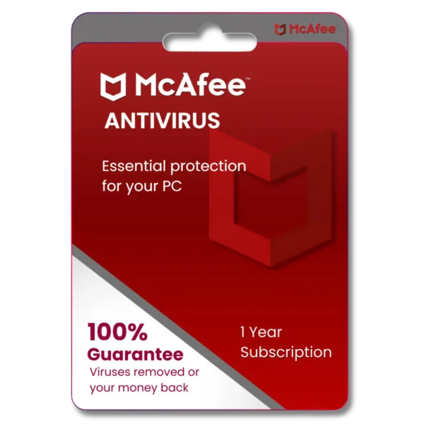 McAfee Antivirus 1 PC For 1 Year